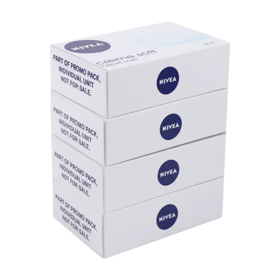 NIVEA Creme Soft Soap, 125 gm (Pack of 4)