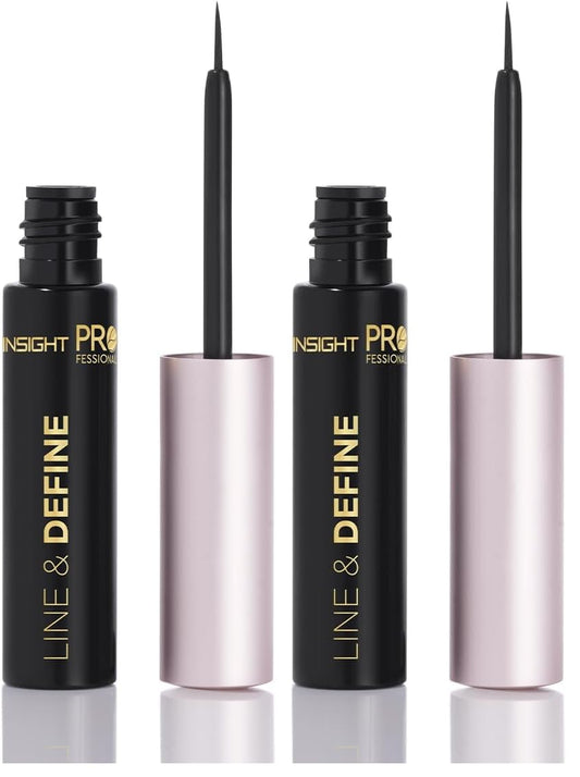INSIGHT Professional Line & Define Eyeliner - 5g | Intensely Pigmented | Quick Drying | Long Lasting | Smudgeproof | Waterproof | Rub-resistant Formula (Pack of 2)