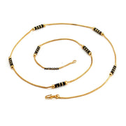 ASTRODIDI Gold Plated Chain | 24 Inch Stylish Light Weighted Golden Brass Neck Chain For Girls Women Men Boys (MHC-05)