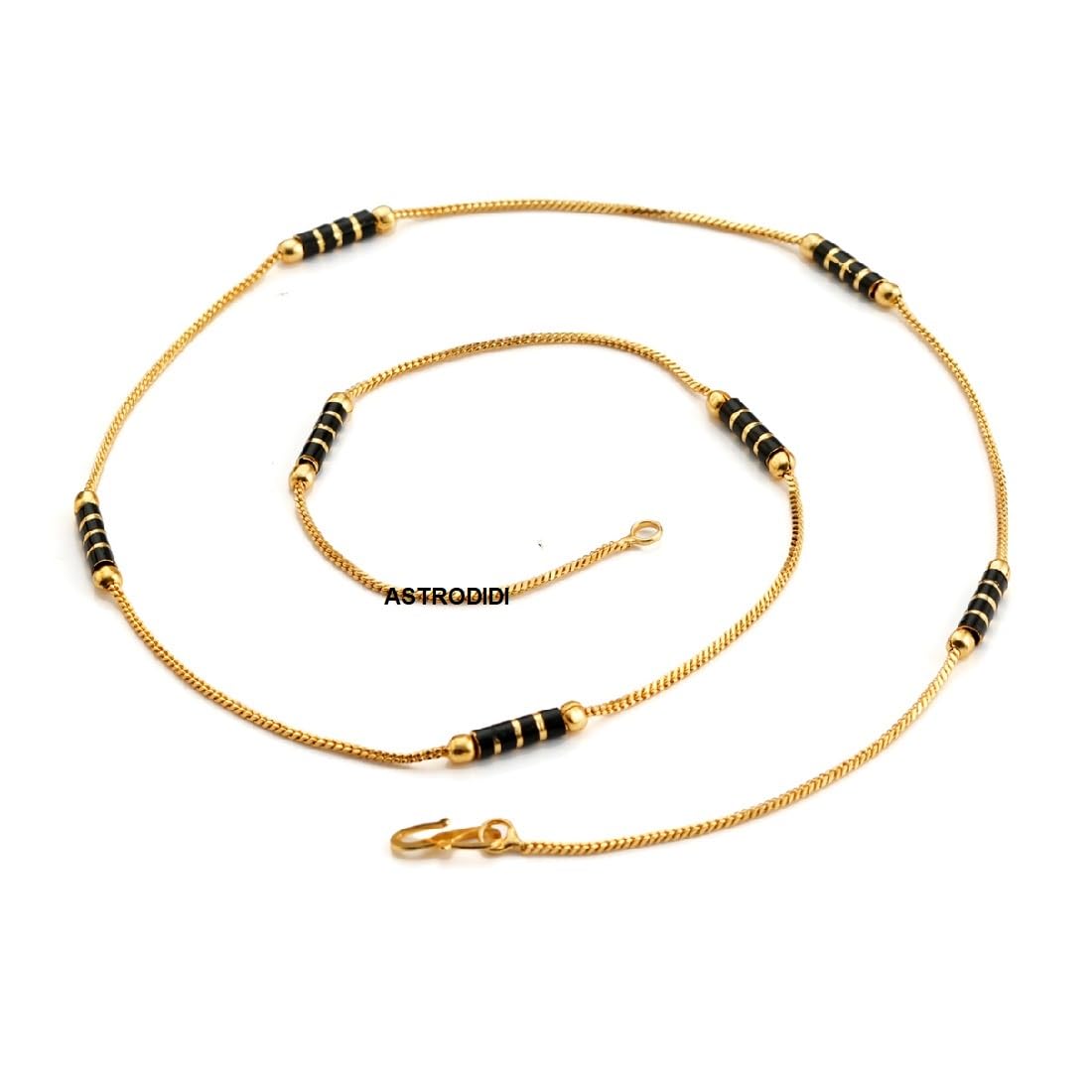 ASTRODIDI Gold Plated Chain | 24 Inch Stylish Light Weighted Golden Brass Neck Chain For Girls Women Men Boys (MHC-05)