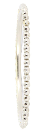NMII Metal Base Metal with Ball Chain Linked Glossy Finished Kada Set For Women and Girls