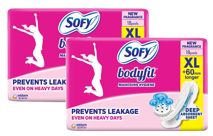 Sofy Anti Bacteria 99.99% Deep Absorbent Pads Extra Long Pads Prevent Leakage Pack of 18