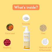 WishCare Sunscreen Body Lotion with SPF 50 PA++++ In- Vivo Tested | Body Sunscreen SPF50 With Broad Spectrum UVA & UVB Protection, No White Cast | With Carrot Seed & Raspberry | For All Skin Types | For Women & Men | 200ml