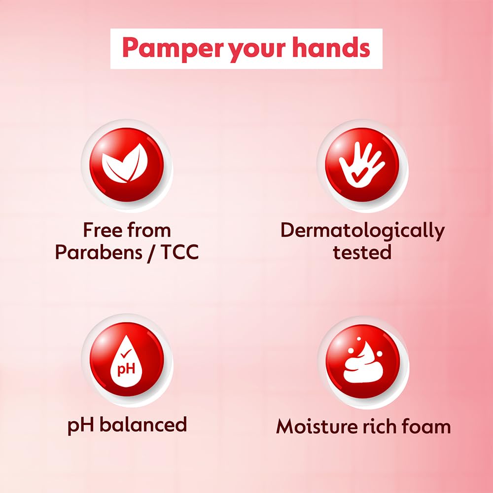 Dettol Foaming Handwash Refill - Strawberry, 700ml | Rich Foam | Moisturizing Hand Wash | Soft on Hands