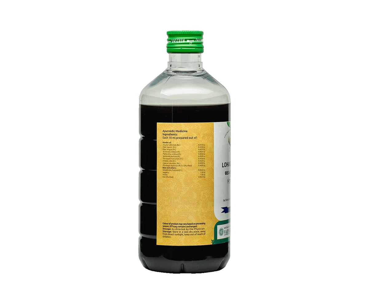 Vaidyaratnam Lohasavam | Traditional Ayurvedic Iron-Rich Herbal Tonic for Energy, Digestion & Vitality