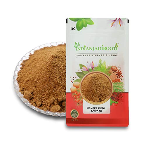 IndianJadiBooti Paneer Dodi Powder - Pure Withania Coagulans | Natural Paneer Phool Churna for Healthy Sugar Levels | Indian Rennet for Metabolic Support & Pancreas Health | 100g