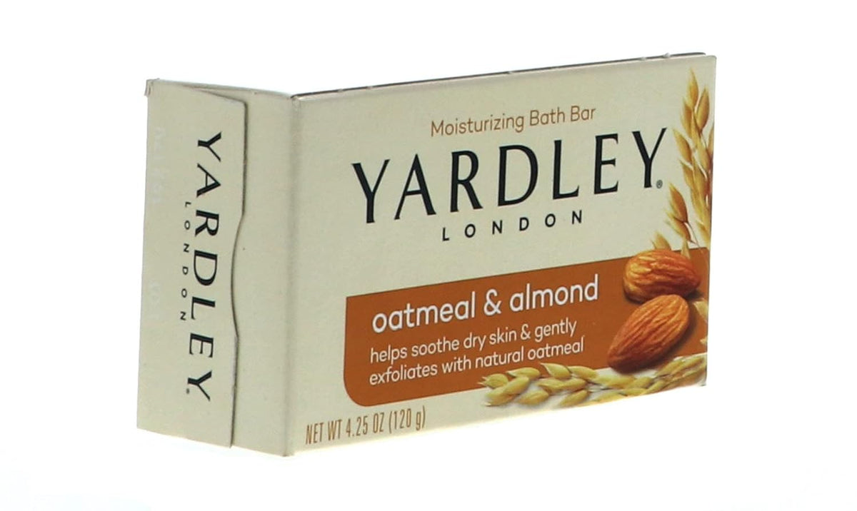 Yardley of London Naturally Moisturizing Bar Soap Oatmeal & Almond 4 /pack