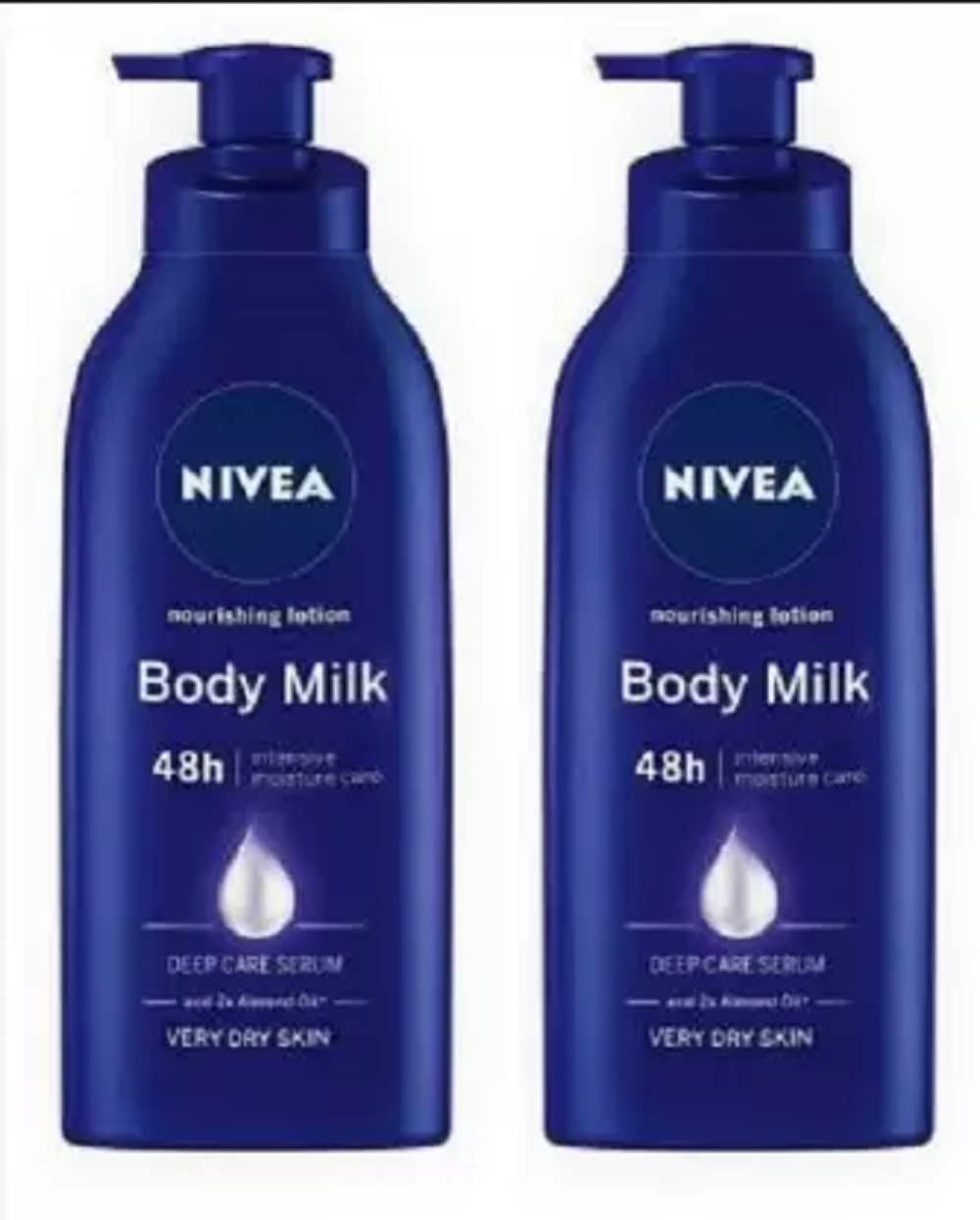 NIVEA Body Lotion for Very Dry Skin, Nourishing Body Milk with 2x Almond Oil, For Men & Women 1200 Ml (1200 ml)