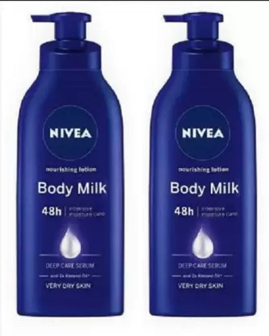 NIVEA Body Lotion for Very Dry Skin, Nourishing Body Milk with 2x Almond Oil, For Men & Women 1200 Ml (1200 ml)