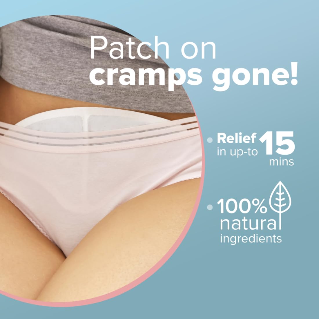 Nua Ultra Thin Rash Free Leak Proof 12 XL Sanitary Pad & Cramp Comfort (3 Heat Patches) Combo | Higher Absorbency | Soft Top layer | Toxic-Free | 8 Hours Pain Relief