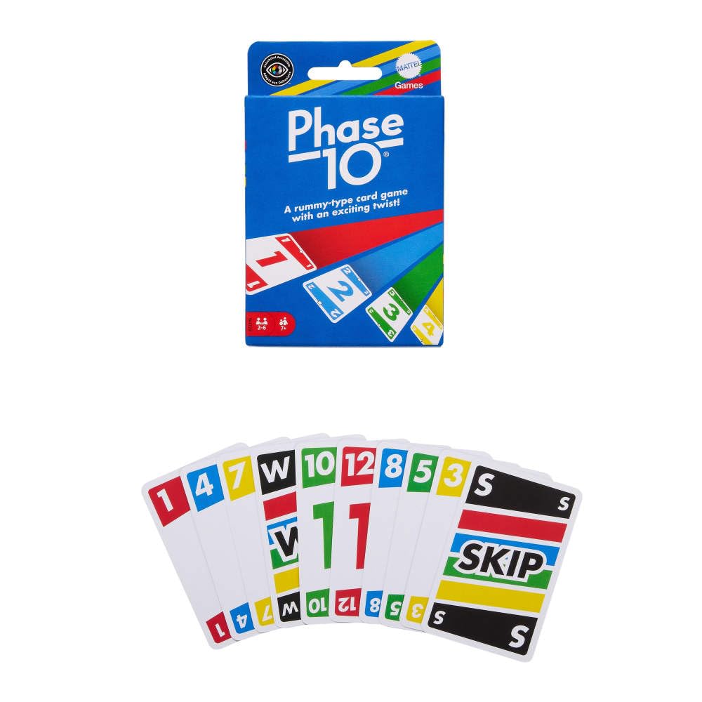 Mattel Phase 10 Card Game for Kid (Multicolour)