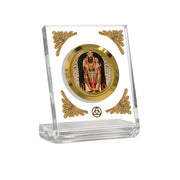 DIVINITI 24K Gold Plated Religious Car Dashboard Frame | Premium God Idol Frame for Car, Home Mandir & Office Table | Spiritual Gift, Decorative Showpiece | Ram Lalla