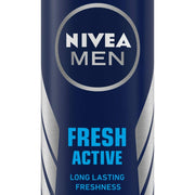 NIVEA Fresh Active Spray Deodorant For Men , 2 Count