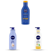NIVEA SPF 50 Sun 75ml + Shea Smooth 400ml + Aloe 400ml