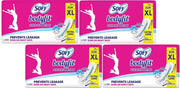 SOFY Bodyfit Extra Long - XL - (18+18+18+18 Count) Sanitary Pad (Pack of 4)
