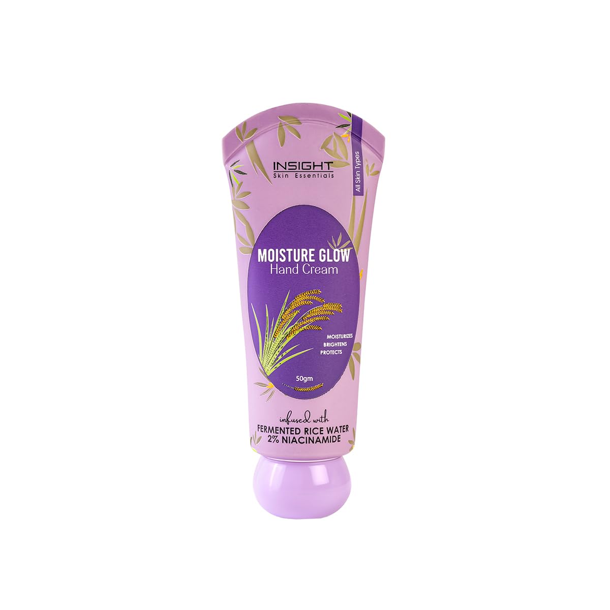 Insight Moisture Glow Hand Cream | Non-Greasy Texture| Hydrating Formula |Removes Tan | Deeply Nourishing| Softens Dry & Chapped Hands | Restores Natural Glow | Suitable for All Skin – 50g