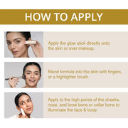 INSIGHT Professional Glow Stick - (Callisto) | Glowly Finish | Cream to Powder Texture | Easily Blendable,Travel Friendly - 8.5gm (Pack of 2)
