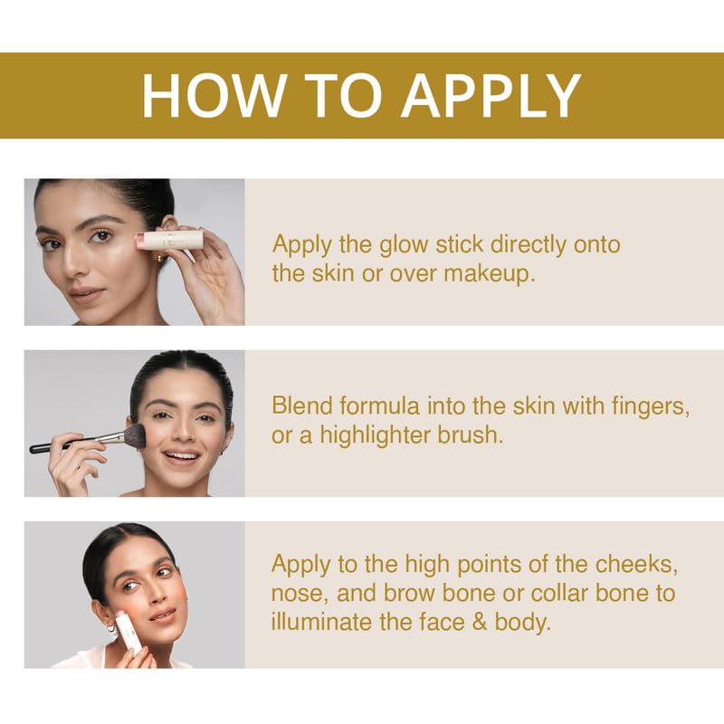 INSIGHT Professional Glow Stick - (Callisto) | Glowly Finish | Cream to Powder Texture | Easily Blendable,Travel Friendly - 8.5gm (Pack of 2)