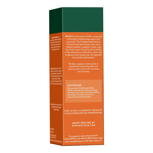 Biotique Honey Water Pore Tightening Brightening Toner With Himalayan Waters|Maintains Ph Balance|Moisturized And Hydrated Skin|100% Botanical Extracts|Suitable For All Skin Types|120Ml,Pack of 3