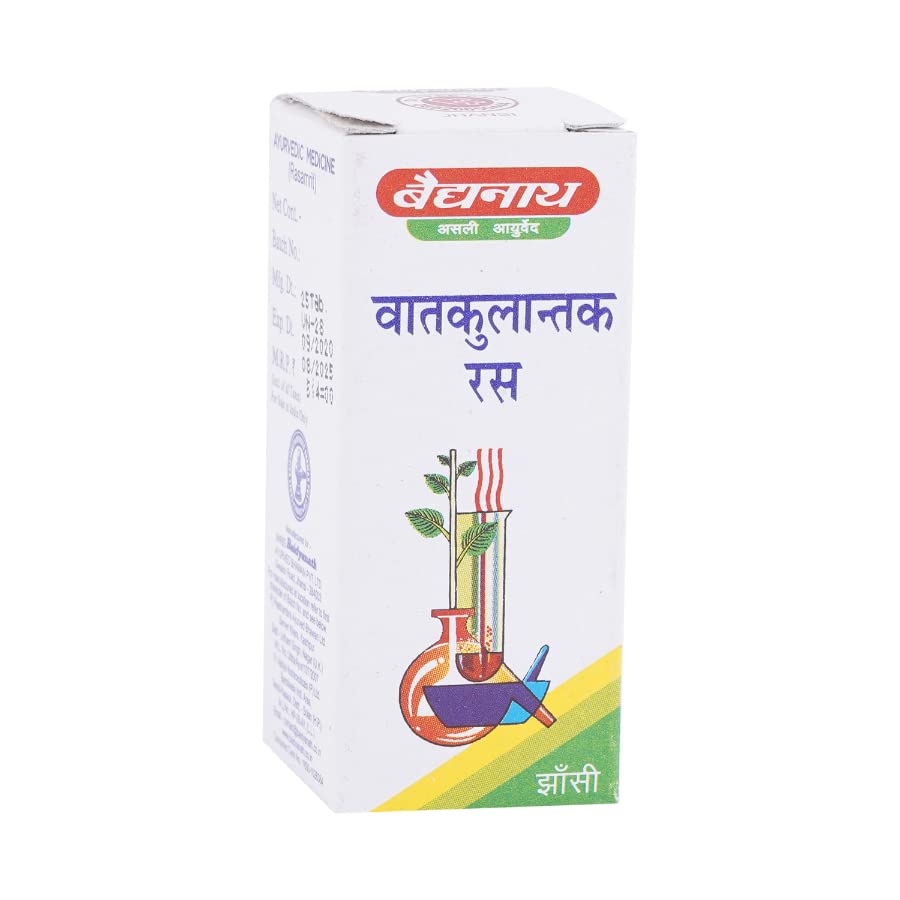 Baidyanath 100 years of caring Jhansi Vatkulantak Ras 25 Tab- Alterative & Nervince Tonic. Indicated In Hysteria, Epilepsy