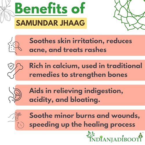 IndianJadiBooti Elite Oral & Respiratory Bundle: Mulethi Powder, Samundar Jhag & Kabab Chini – For Throat Soothing, Oral Hygiene & Congestion Relief – 100gm Each