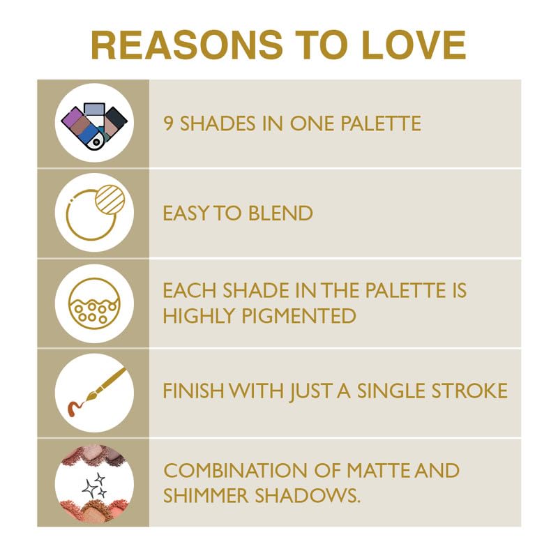 Insight Professional Eyeshadow Pallete, 15gm (4-Smoky)