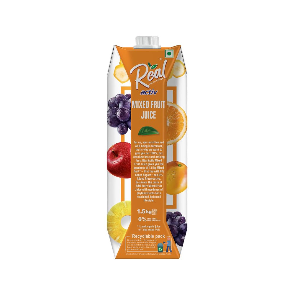 Dabur Real Activ Mixed Fruit Juice - 1l
