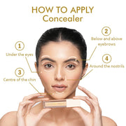 INSIGHT Professional Ultimate Cover Concealer (MN-18) | Lightweight, Long-Lasting & Waterproof | Enriched with Vitamin E & Coffee Seed Oil - 20g (Pack of 2)