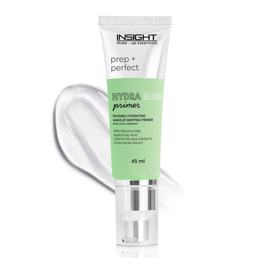 INSIGHT Hydrablur Primer| Lightweight| Silicone-Free| Water-Based| Hydrating & Smoothing| Enriched with Niacinamide| Hyaluronic Acid| Acne-Prone| Non-Greasy| Fast-Absorbing Primer| All Skin Types - 45gm