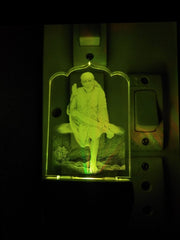 SHINDE EXPORTS Sai Baba Colour Changing LED Room Lamp (Design 1)