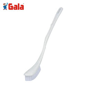 Gala Toilean Toilet Brush, Toilet Brush for Western and Indian Toilet, Bathroom Brush for Toilet Cleaning White, Large, (Colour may vary) Pack of 1