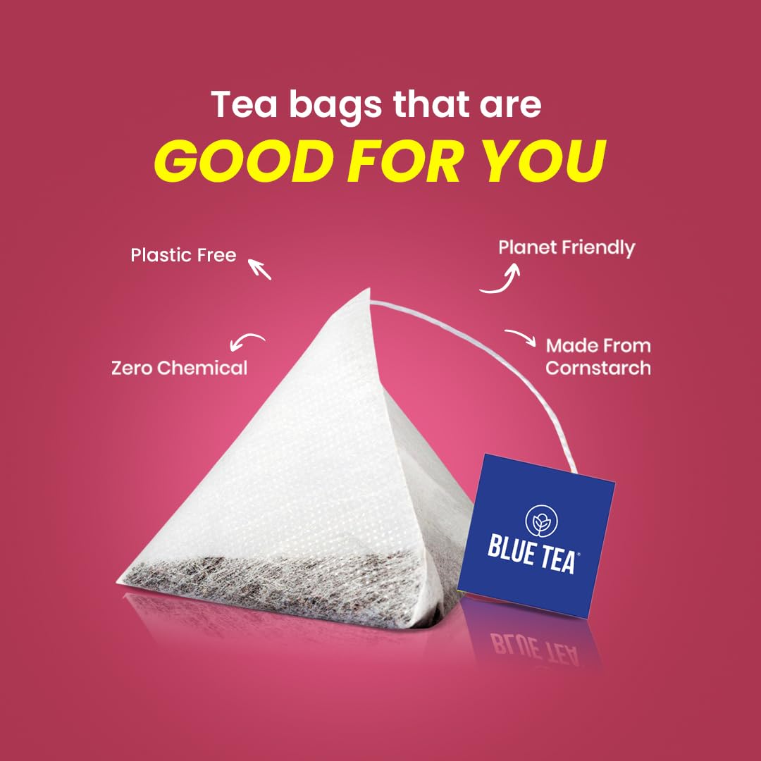 BLUE TEA - She Balance Tea - 30 Tea Bags - Plant Based | PCOS & PCOD RELIEF | Helps in Balancing Hormones - Reduces Facial Hair | Caffeine Free - Herbal Tea | Ziplock Pack