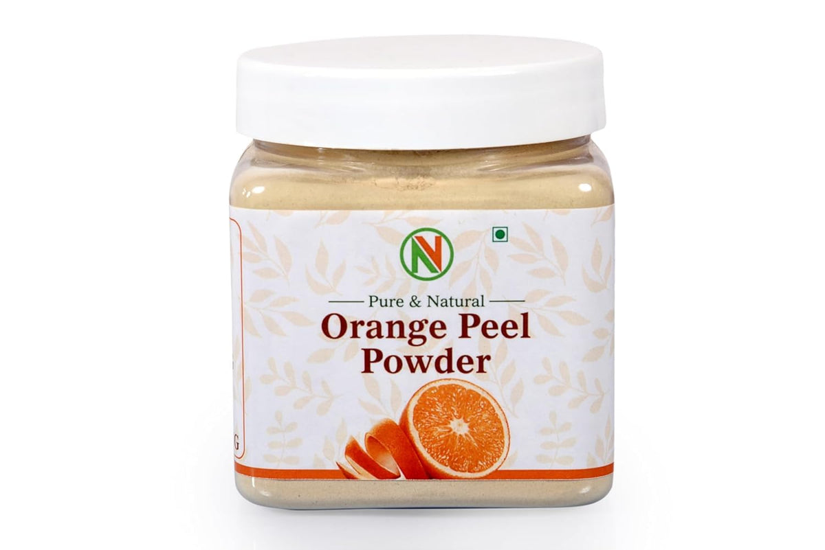 NatureVit Orange Peel Powder 1 Kg | 100% Pure & Natural | Vitamin C-Rich for Skin Brightening & Face Packs | Vegan & Cruelty-Free
