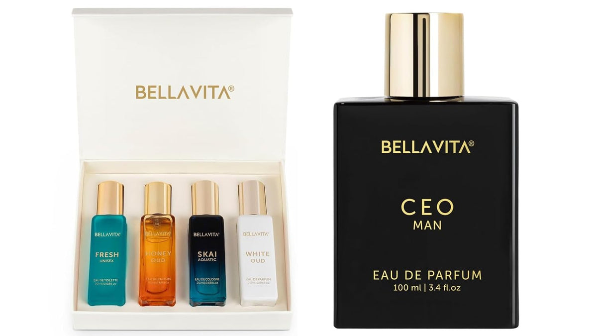 Bella Vita Luxury Eau De Parfum Spray Gift Set 4X20 Ml & Ceo Men Eau De Parfum Amber Perfume Spray 100 Ml