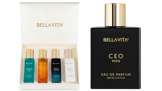 Bella Vita Luxury Eau De Parfum Spray Gift Set 4X20 Ml & Ceo Men Eau De Parfum Amber Perfume Spray 100 Ml