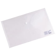 Linc A4 Size Transparent Button File | Transparent Document Organizer Folder | Folders for Student, Personal Use & Office Purpose, Pack of 10