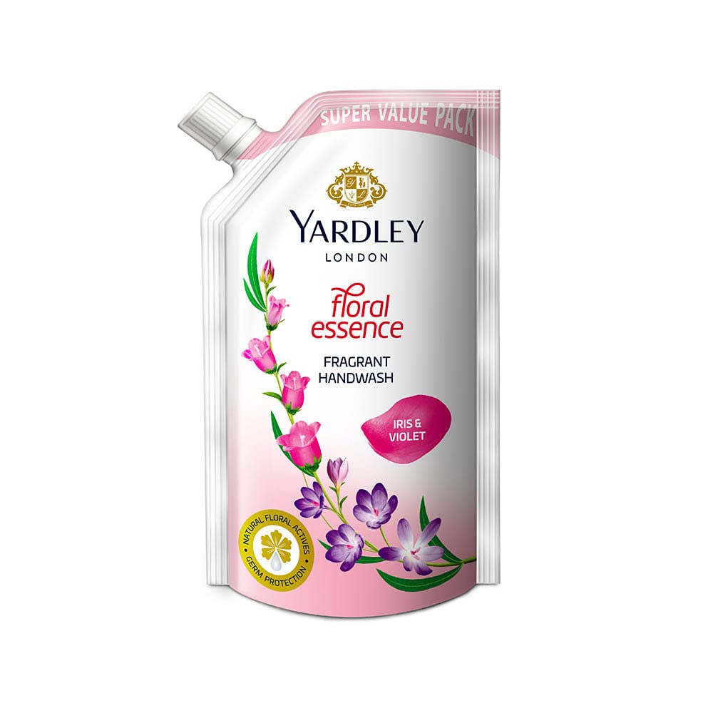 Yardley London Floral essence Iris & violet Fragrant Handwash 750ml,White
