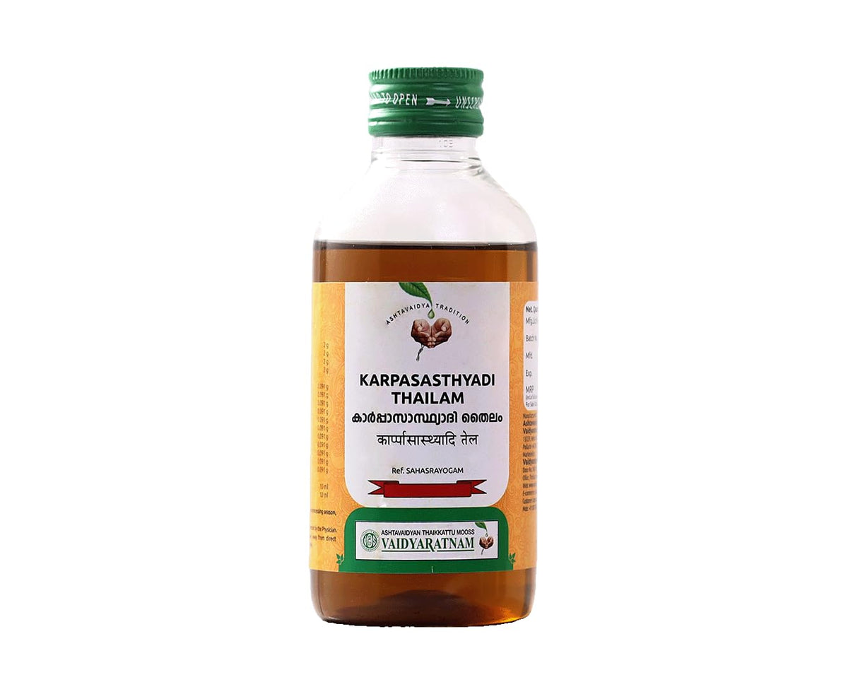 Vaidyaratnam Karpasasthyadi Thailam (200 ML)