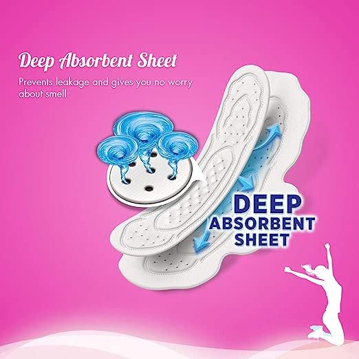 Sofy Anti Bacteria 99.99% Deep Absorbent Pads Extra Long Pads Prevent Leakage Pack of 18