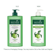 Biotique Green Apple Shine & Gloss Shampoo & Conditioner| Promotes Healthy, Shiny and Glossy Hair | Nourishes Scalp | Makes Hair Soft & Smooth |100% Botanical Extracts| All Skin Types | 650ml