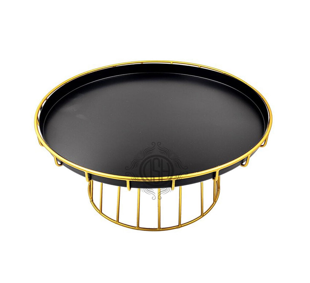 DSH Cake Stand for Cupcake Display Stand Multipurpose Round Dessert Stand for Birthday and Wedding Party (Black, Big)