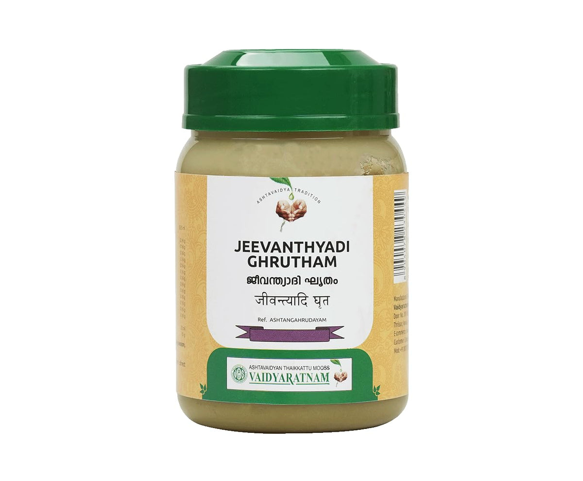 Jeevanthyadi Ghrutham | Traditional Herbal Ghee Blend for Eye Nourishment & Daily Wellness | Vaidyaratnam