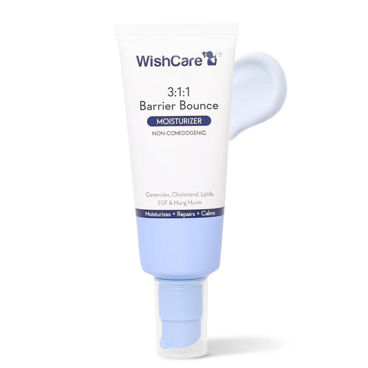 WishCare 3:1:1 Barrier Repair Moisturizer Cream for Face | Barrier Repair Moisturizer With Ceramides, EGF & Mung Mucin | Repairs Skin Barrier, Calms & Soothes | For Dry Skin, Oily & Combination Skin | For Men and Women | 50ml