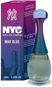 Parag Fragrances Max Blue Perfume Roll-on 12ml (NYC Series)