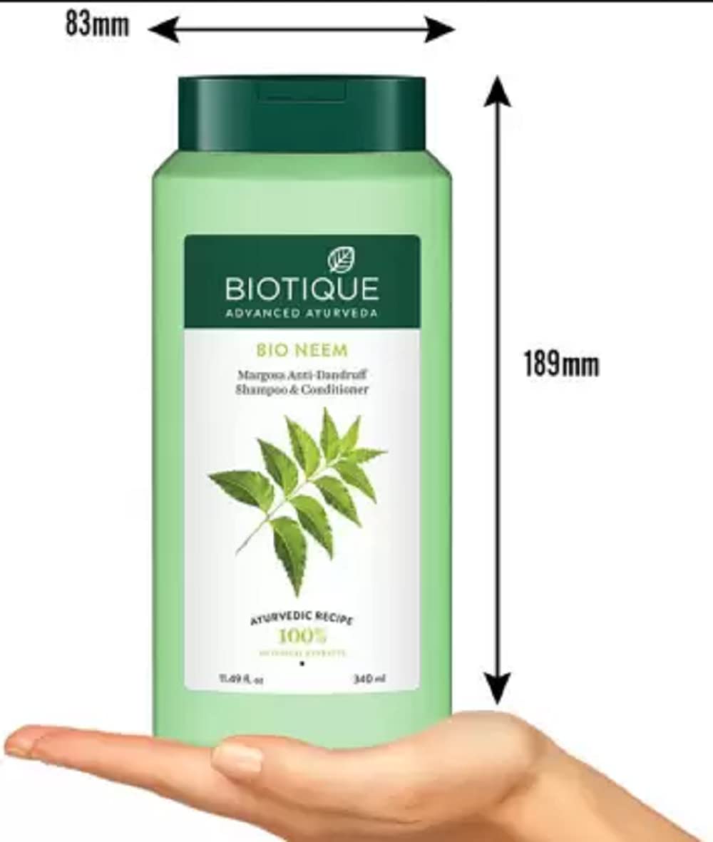 BIOTIQUE BIO NEEM Margosa Anti-Dandruff Shampoo & Conditioner (680 ml)