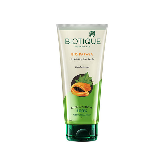 Biotique Bio Papaya Exfoliating Face Wash for All Skin Types, 150ml