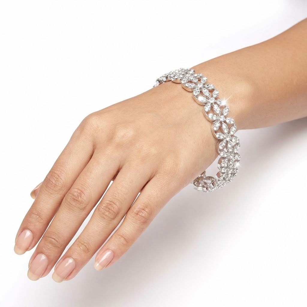NMII Alloy Metal Gold Plated Bangles Set For Girls and Women Studded American Diamond Stone | Kangan Set | Metal ke Kade | Women Bangles | Girls Designer Bracelet Bangles | Fashionable Jewelry