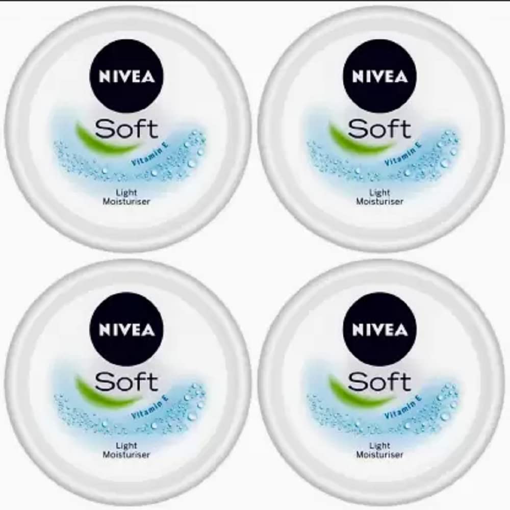 Nivea Soft Light Moisturiser Cream 100Ml (Pack Of 4) (400 Ml)
