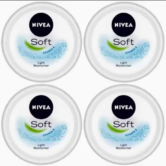 Nivea Soft Light Moisturiser Cream 100Ml (Pack Of 4) (400 Ml)