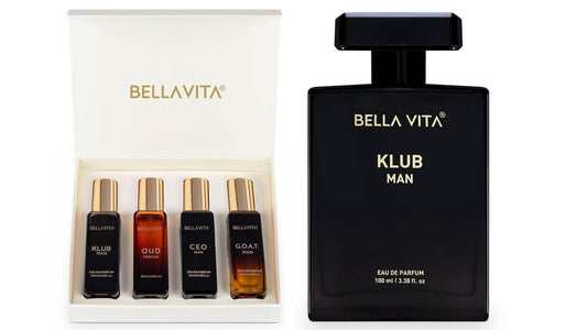 Bella Vita Luxury Man 4 x 20 ml with KLUB OUD CEO G.O.A.T Woody Citrusy Klub Men Eau De Parfum Liquid Perfume